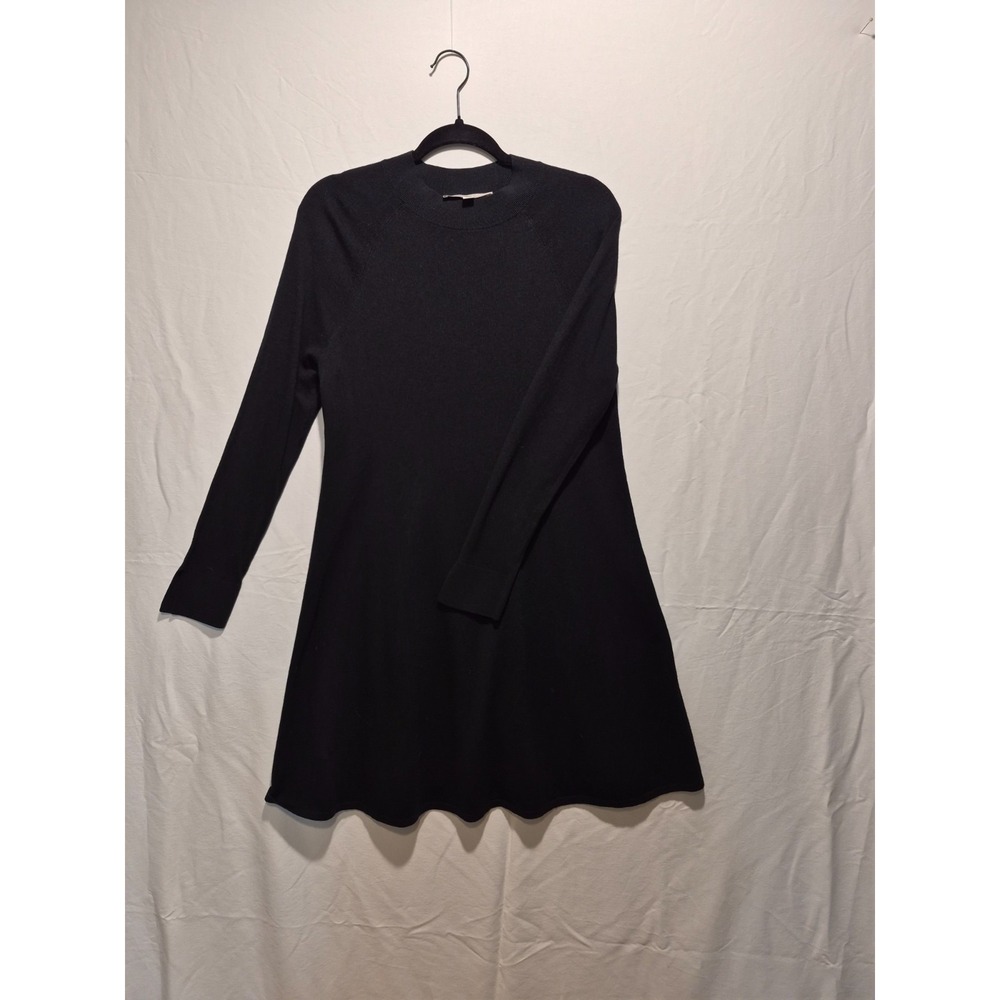 Loft Long Sleeve M Sweater Dress Quiet Luxury Chic Classic Staple Wool Blend